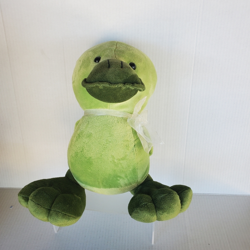 Top Shelf Collection Plush Green Duck Chick 12" Easter Spring Basket Filler NWT